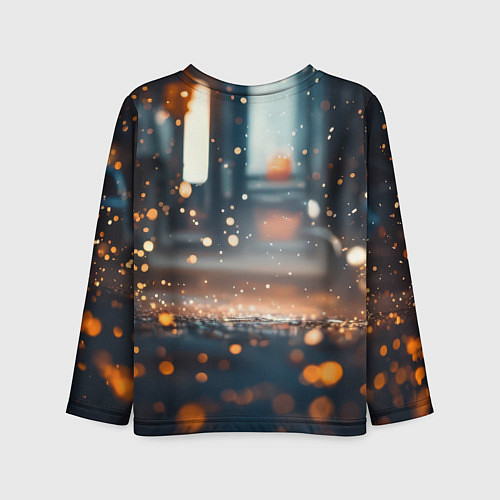 Детский лонгслив Человек паук и золотая пыльца / 3D-принт – фото 2