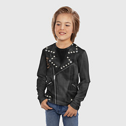 Лонгслив детский Косуха с черепом, цвет: 3D-принт — фото 2