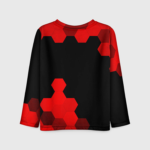 Детский лонгслив Final Fantasy - red gradient вертикально / 3D-принт – фото 2