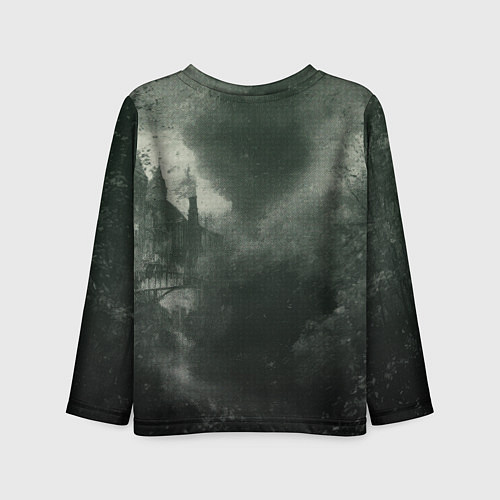 Детский лонгслив Ретро иллюстрация паровоза / 3D-принт – фото 2