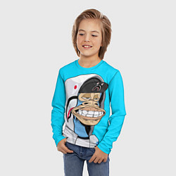Лонгслив детский NFT ape in the hood, цвет: 3D-принт — фото 2