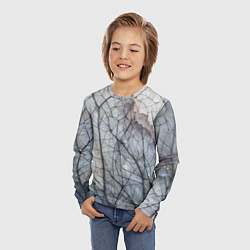 Лонгслив детский Прожилки листьев, цвет: 3D-принт — фото 2