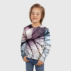Лонгслив детский Раскрытый цветок, цвет: 3D-принт — фото 2