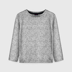 Лонгслив детский Текстура в тонкую полоску серый, цвет: 3D-принт