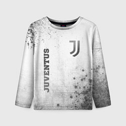 Детский лонгслив Juventus - white gradient вертикально