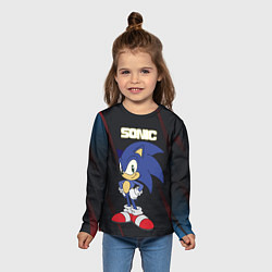 Лонгслив детский Sonic, цвет: 3D-принт — фото 2