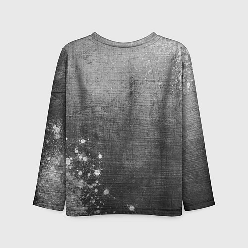 Детский лонгслив Borussia - grey gradient вертикально / 3D-принт – фото 2