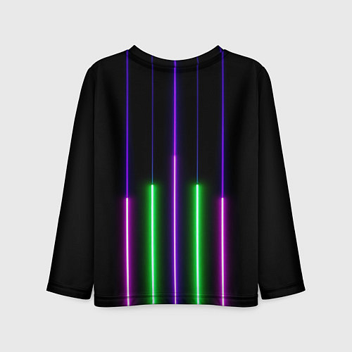 Детский лонгслив Color Purple green pink / 3D-принт – фото 2