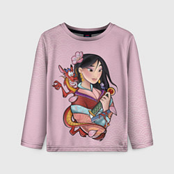 Детский лонгслив Красивая Мулан и Мушу - big pictures