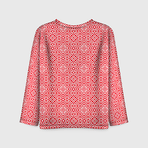 Детский лонгслив Славянский узор - орнамент / 3D-принт – фото 2