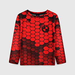 Лонгслив детский BMW карбоновая абстракция, цвет: 3D-принт