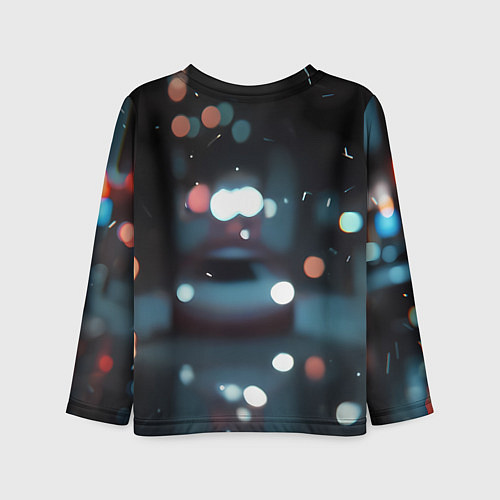 Детский лонгслив Человек-паук и вспышки света / 3D-принт – фото 2