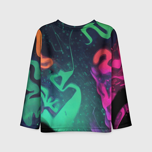 Детский лонгслив Бэтмен красочное небо / 3D-принт – фото 2