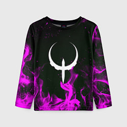 Детский лонгслив Quake fire neon