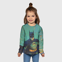 Лонгслив детский Злой Бэтмен, цвет: 3D-принт — фото 2