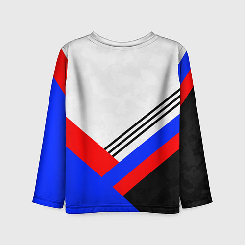Детский лонгслив Герб России - минимализм / 3D-принт – фото 2