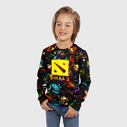 Лонгслив детский Dota2 персонажи, цвет: 3D-принт — фото 2