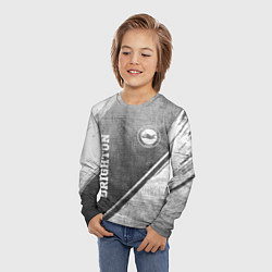 Лонгслив детский Brighton - grey gradient вертикально, цвет: 3D-принт — фото 2