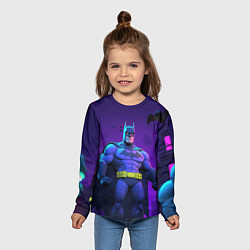 Лонгслив детский Бэтмен объемная модель, цвет: 3D-принт — фото 2