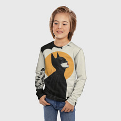 Лонгслив детский Девушка Бэтмен, цвет: 3D-принт — фото 2