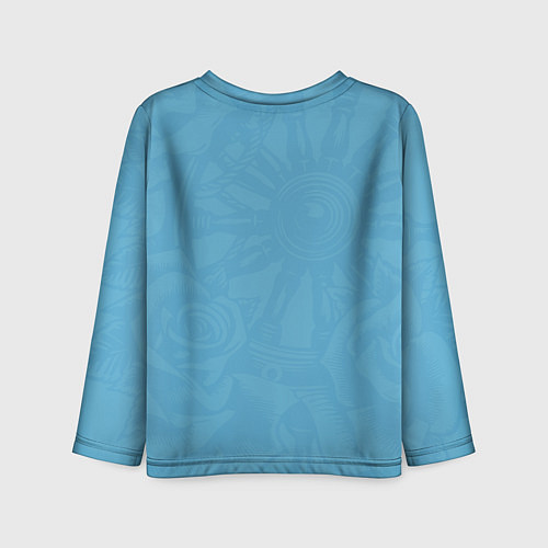 Детский лонгслив Штурвал и три розы / 3D-принт – фото 2