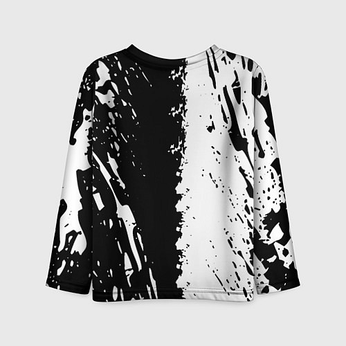 Детский лонгслив Mercedes краски текстура / 3D-принт – фото 2