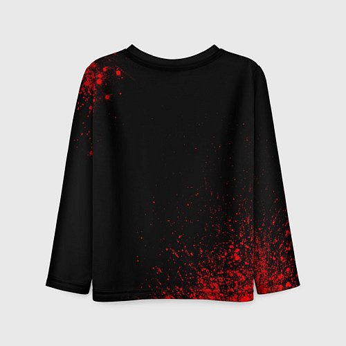 Детский лонгслив Napoli - red gradient / 3D-принт – фото 2