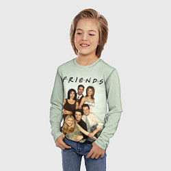 Лонгслив детский Американский сериал - Друзья, цвет: 3D-принт — фото 2