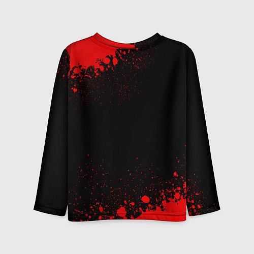 Детский лонгслив Great Wall - red gradient / 3D-принт – фото 2