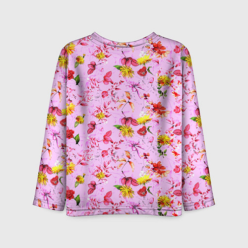 Детский лонгслив Слон с крыльями бабочки / 3D-принт – фото 2