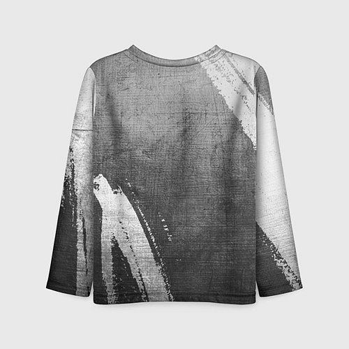 Детский лонгслив Napoli - grey gradient вертикально / 3D-принт – фото 2