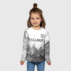 Лонгслив детский Fallout - white gradient посередине, цвет: 3D-принт — фото 2