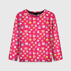 Лонгслив детский Skzoo pattern pink, цвет: 3D-принт