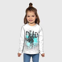 Лонгслив детский Dead by april краски, цвет: 3D-принт — фото 2