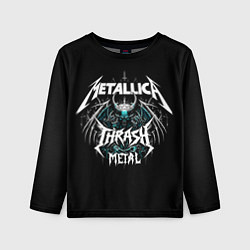 Детский лонгслив Metallica group - thrash metal style