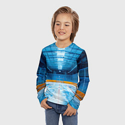 Лонгслив детский Хоккейная коробка, цвет: 3D-принт — фото 2