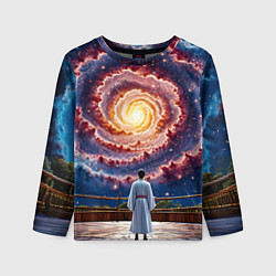 Детский лонгслив Айкидоист в космосе