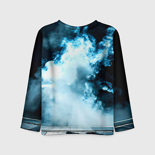 Детский лонгслив Айкидоист в дыму / 3D-принт – фото 2