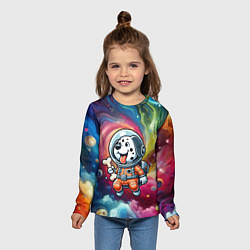 Лонгслив детский Funny dalmatian puppy - ai art, цвет: 3D-принт — фото 2