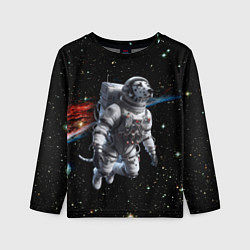 Детский лонгслив The dalmatian brave cosmonaut - ai art