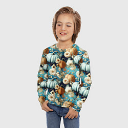 Лонгслив детский Маленькие тыковки, цвет: 3D-принт — фото 2