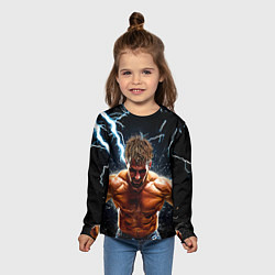 Лонгслив детский Рестлер в молниях, цвет: 3D-принт — фото 2