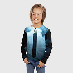 Лонгслив детский Боксерская груша в дыму, цвет: 3D-принт — фото 2