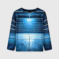 Детский лонгслив Синий ринг