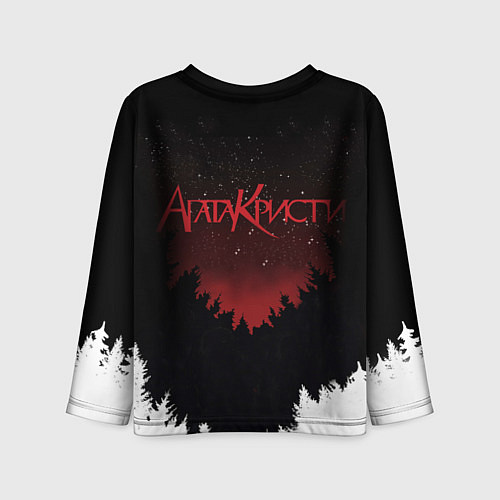 Детский лонгслив Агата Кристи чёрные сказки белой зимы / 3D-принт – фото 2