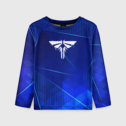 Лонгслив детский The Last Of Us blue poly, цвет: 3D-принт