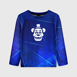 Лонгслив детский FNAF blue poly, цвет: 3D-принт