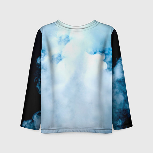 Детский лонгслив Брюс Ли в дыму / 3D-принт – фото 2