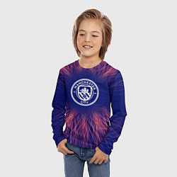 Лонгслив детский Manchester City red energy, цвет: 3D-принт — фото 2