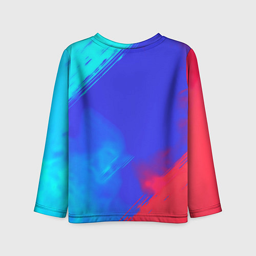 Детский лонгслив Nirvana жидкие краски / 3D-принт – фото 2